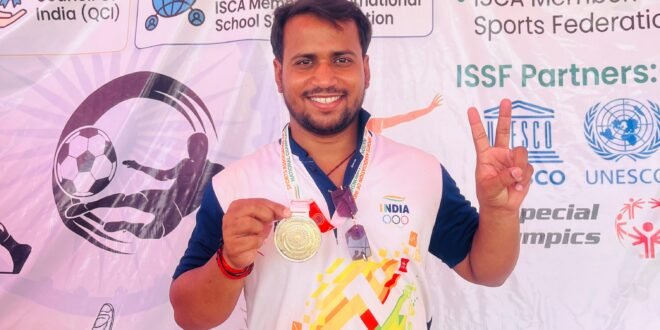 निचलौल के रितेश चौधरी ने नेशनल चैंपियनशिप में जीता रजत पदक, क्षेत्र का बढ़ाया मान